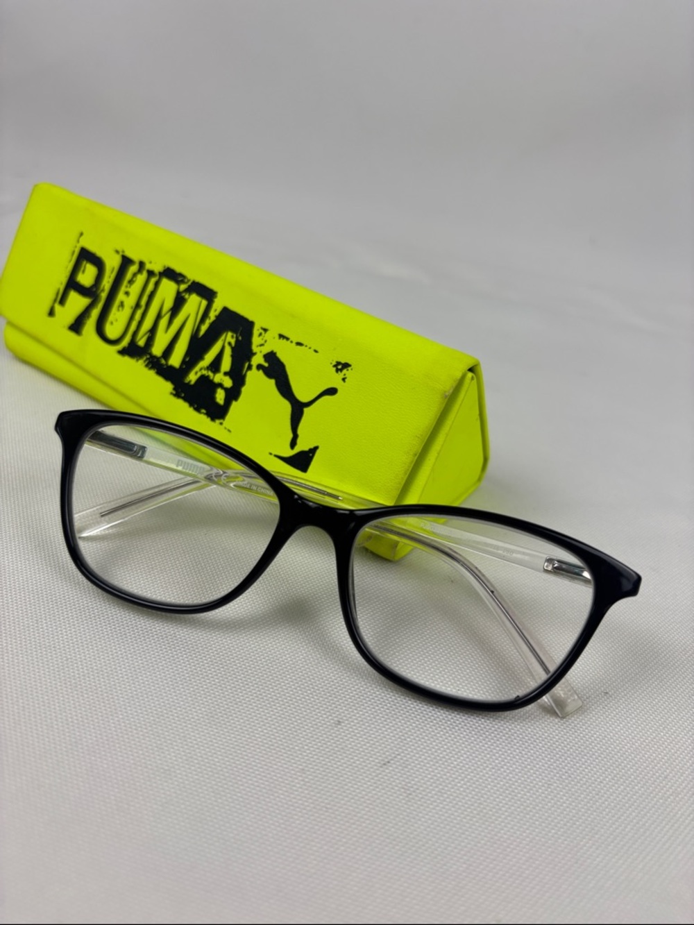 PUMA PJ00330S Black Kids Full Rim Eyeglasses Frames 49-15-130 with Case